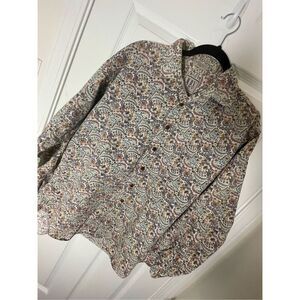 Why This? Mens buttons up shirt large